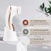 Electric Facial Cleansing Brush - Rechargeable Exfoliator for Deep Cleansing & Massaging | IPX-7 Waterproof with 4 Brush Heads - White & Rose Gold - Buy Online on GoSupps.com