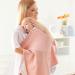 Breathable Cotton Nursing Cover with Adjustable Strap - Lightweight Pink Breastfeeding Shawl for Outdoor Use - Buy Online on GoSupps.com