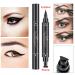 Winged Eyeliner Stamp Dual Ended Liquid Eyeliner Pen - Waterproof & Smudge-proof - Black - 1 Count - Buy Online on GoSupps.com