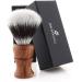 JAG Shaving Razor Set - Sustainable 3-Part Wood Shaving Set with Synthetic Silver Tip Brush Stand & Leather Bag - Eco-Friendly Grooming Solution - Buy Online on GoSupps.com