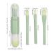 Travel Makeup Brush Set - 4 in 1 Portable Retractable Brushes for Foundation & Nail Art - Green - Buy Online on GoSupps.com