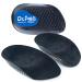 Dr. Foot Plantar Fasciitis Relief Inserts Gel Heel Cups For Heel Spurs Heel Pain Arch Support or Ankle Pain Foot Orthotic Insole Shock Absorption Heel Cushion Pads For Men and Women (Small Black) Small Black