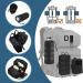Mucher 3 Pack Tactical Hip Pockets - Molle Bags for Outdoor Hiking Hunting & Camping - EDC Utility Bellbags with Hooks & Key Rings (Black) - Buy Online on GoSupps.com