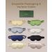 Buy Mulberry Silk Sleep Mask | 3D Contoured Eye Mask for Ultimate Comfort | Soft Breathable Travel-Friendly Blackout Eye Cover in Champagne - Buy Online on GoSupps.com