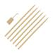 6 Pieces Ventilating Needles Pin Kit with Wood Handle for Lace Wig Making Repairing Weaving Hair Extension Tools Set