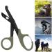 Titanium Bandage Shears 7.2'' Bent Stealth Black - EMT Scissors for Nurses and Students (Green) - Buy Online on GoSupps.com