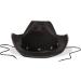 Men's Black Cowboy Hat with Silver Star Studs - One Size - Buy Online on GoSupps.com