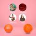 Resultsport Lacrosse & Hedgehog Ball Massage Set for Plantar Fasciitis Relief | Foot & Trigger Point Massage - Deep Fabric Myofascial Relief - Orange - Buy Online on GoSupps.com