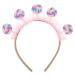 ifundom Lollipop Headband Candy Headband Rainbow Bopper Hair Hoops Christmas Funny Headband Flower Girl Headband Princess Diana Tiara Party Favors