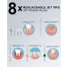 Buy MySmile Wireless Oral Shower - Portable 5 Modes OLED Display 8 Nozzles & 350ml Water Tank for Home Use (White) - International Shipping Available - Buy Online on GoSupps.com