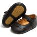 MASOCIO Baby Girl Mary Jane Shoes | Anti-Slip First Walking Shoes 0-6 Months (Black) - Buy Online on GoSupps.com