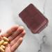 Travel Pill Organizer Box - Foldable Personal Daily Pill Case with 10 Grids Travel Pill Holder for Vitaming Fish Oils Brown - Buy Online on GoSupps.com