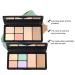 6 Colors Correcting Concealer Palette with Brush - Makeup Cream Contour Palette for Dark Circles, Redness, Acne, Blemishes - Buy Online on GoSupps.com