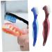 Frcolor 4-Piece Prosthesis Cleaning Toothbrush Set for Braces | Travel-Friendly Toothbrushes for Oral Care - Buy Online on GoSupps.com