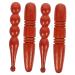 Minkissy 4 pieces acupuncture stick wooden massage bars Massage device Pressure point Point Massage tool foot massage tab sole massage bars massage acupressure rod Unique acupress stable unique different colors 2. 13x2.5cm
