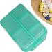 Travel Pill Organizer Box - Foldable Personal Daily Pill Case with 10 Grids Travel Pill Holder for Vitaming Fish Oils Green - Buy Online on GoSupps.com