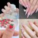 Shop 100pcs 3D Pink Red Strawberry Flower Nail Charms - Camellia Rose Butterfly & Resin Accessories for Stunning Nail Art Designs - Buy Online on GoSupps.com