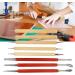 Zerodis 8Pcs Leather Carving Craft Kit - Manual Carving Stylus Dotting Tools Set for Embossing & Spoon Carving - Buy Online on GoSupps.com