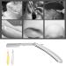 Kosdfoge Razor - Ergonomic Durable Straight Edge Shaving Set for Men | Close Shave Barber Razor (Silver) - Buy Online on GoSupps.com