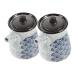 Zerodeko 2pcs Japanese Seasoning Bottle I Am Willow Kitchen Vinegar Bottle Ceramic Vinegar Jars Japanese Vinegar Bottle Vinegar Container Ceramic Oil Bottle Ceramics Soy Sauce Jar 9.50X9.00X8.00CM As Shown 2