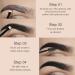 Tinted Thickening Eyebrow Mascara 2-Pack - Waterproof & Transfer-proof Brow Fast Sculpt Kit in Light Medium Brown (04 Black) - Cru-created Brushes - Cruelty Free - Buy Online on GoSupps.com