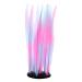 VOCOSTE Silicone Glowing Aquatic Artificial Seaweed Aquarium Kelp Pink