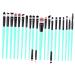 Baluue 20pcs Eyeliner Eyeshadow Brush Kit Eyeshadow Tools Eyelash Eye Shadow Brush Kit Para Pesta as Size 1 As Shown