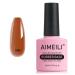 AIMEILI 5 in 1 Rubber Base Gel For Nails Sheer Color Gel Nail Polish UV LED Soak Off Elastic Rubber Base Coat Nail Strengthener Nail Rhinestones Glue Gel - (586) 10ml