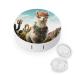Contact Lens Case Mexican Llama Cactus Print Plastic Contact Lens Case contact Lens Care Box ontact Lens Travel Box