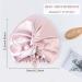 Arqumi Double-Layer Satin Hair Bonnet for Women - Large Pink Sleep Cap with Adjustable Drawstring - Ideal for Long and Short Hair - Buy Online on GoSupps.com