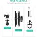RUIGPRO 360 Motorcycle Bike Camera Holder Handlebar Mount for GoPro Action Cameras - Buy Online on GoSupps.com