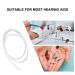 Pre-shaped Hearing Aid Hose - Durable PVC Easy Replacement Flexible & Convenient - 2 Pieces for Rear-Ear Hearing Aids - Buy Online on GoSupps.com
