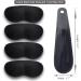 Dr.Foot Heel Grips - Self-Adhesive Heel Cushion Inserts for Men and Women | Prevent Heel Slipping, Rubbing, Blisters, and Foot Pain | Improve Shoe Fit - 2 pairs + Bonus Shoe Horn in Black - Buy Online on GoSupps.com
