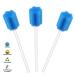 100pcs Blue Disposable Oral Swabs | Dental Sponge Mouth Swabs | Unthreaded Plum Shape - Buy Online on GoSupps.com