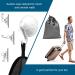 5 Pack Beard Apron Kit with Waterproof Trimming Catcher Cloth, Comb, 2 Suction Cups & Storage Bag for Men's Shaving and Grooming - Buy Online on GoSupps.com