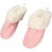 Electric USB Heating Shoes - Soft Plush Slip-Resistant Warm & Cozy for Cold Weather - Stylish Pink - Buy Online on GoSupps.com