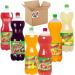 Random Mixed Fruti Fresh Drink 2L - Random mixed From T-Fruitti Orange Peach Raspberry & Mint Pear Grapefruit Red Grape Flavours (03 Mixed) 2 l (Pack of 1)
