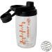 Tiger Training Cleanshake 700ml Odor-Free Glass Protein Shaker Bottle - Dishwasher Safe, Easy to Clean - Mixer Ball, BPA-Free - Matt Black/Orange - Buy Online on GoSupps.com