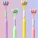 Travel Toothbrush with 3 Angled Bristles for Complete Gum Care - Soft Blue Toothbrush for Travel - Buy Online on GoSupps.com