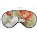 Watercolor Tulips & Lily Flower Sleeping Mask | Soft Adjustable Eye Mask for Men & Women | Perfect Gift for Mother's Day - Light Blocking Sleep Blindfold - Buy Online on GoSupps.com