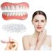 Instant Fake Teeth Dental Veneers for Temporary Tooth Restoration - Upper Jaw Veneers Dentures Socket | Denture Repair Kits - Fix Your Smile At Home! - Buy Online on GoSupps.com