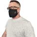 Vanric Adjustable Face Mask | One Size Fits All | Fog Free Mask For Glasses Wearers | Anti Fog Reusable Mask | Extra Long Nose Wire | 3 Layer Protection Black - Buy Online on GoSupps.com