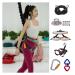 Aerial Yoga Stretch Rope Durable & Anti Breaking Bungee Fitness Set with Breathable Belt Bungee Resistant Band for Exercise Waist/Legs/HIPS/Arms(Limit 148.8-170.6 lbs)