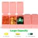 2-Pack Weekly Pill Organizer | 7-Day Travel Pill Box for Vitamins & Supplements | Pink & Beige Medicine Organizers - Buy Online on GoSupps.com