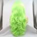 13x2.5 Fluorescent Green Lace Front Wig for Women - Naturally Wavy Heat-Resistant Synthetic Hair (Neon Green 66cm) - Buy Online on GoSupps.com