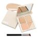 5 Colors Correcting Concealer Palette Waterproof Long Lasting Cream Contour Palette for Women Contouring Concealer Liquid Foundation Makeup Palette with Brush 01#