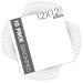 Mat Board Center White Backing Boards - Full Sheet - for Art Prints Photos Prints and More 10 Pack 12x12