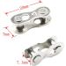 Hyamass 4 Pairs Bicycle Missing Link Reusable Steel Bike Chain 6/7/8 Speed - Silver - Buy Online on GoSupps.com