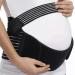 Funcy Pregnancy Support Maternity Belt 3 in 1 Belly Band for Pregnant Women Relieves Back Strain During Pregnancy Abdomen/Waist/Back Support Brace (Medium Black) Medium Black