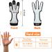 VISEMAN Genuine Leather Archery Finger Guard Gloves - Compound Recurve Bow & Arrow Protector | Outdoor Hunting Gear - Small Black - Buy Online on GoSupps.com